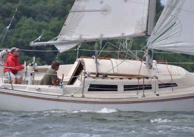 Sailboat on a lake