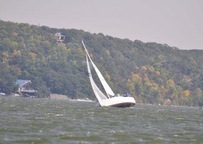 Sailboat on a lake