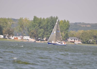 Sailboat on a lake