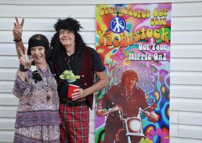People dressed as hippies for YachtStock 2017