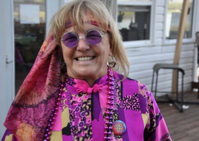 Woman in hippie clothing for YachtStock 2017