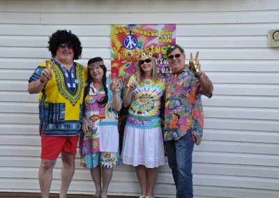 People dressed as hippies for YachtStock 2017