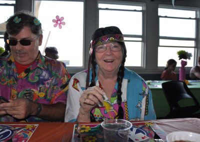 People dressed as hippies for YachtStock 2017